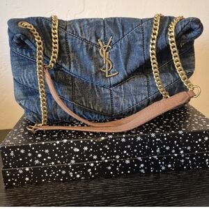 Blue Denim Fashion Handbag NeW